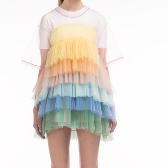 NWT Viktor & Rolf Tulle Collection Tiered Top Mini Dress XS/S - Picture 10 of 10